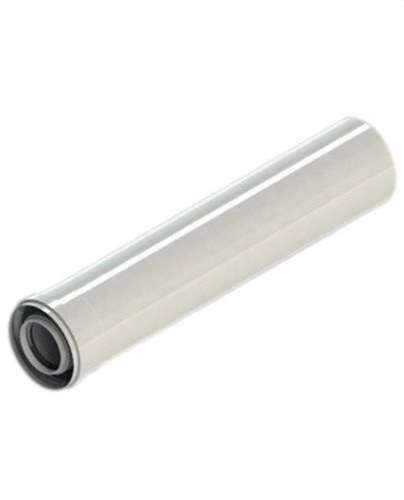 Schornsteinrohr Durchmesser 60/100mm 1000mm männlich-weiblich weißes Aluminium mit der Referenz 610-1000MHP1 von der Marke FIG