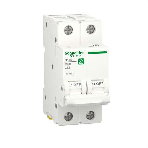 Leitungsschutzschalter Resi9 2P 32 A 6000 A 230 V mit der Referenz R9F12232 von der Marke SCHNEIDER ELECTRIC