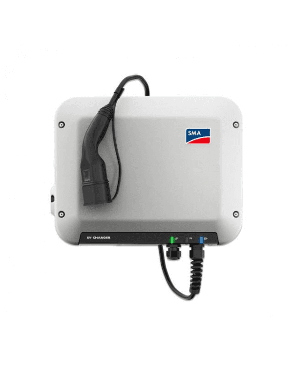 Dreiphasiges Elektroauto-Ladegerät 22 kW SMA EV CHARGER 22, 5 Meter Kabel Typ 2 mit der Referenz EVC22-3AC-10 von der Marke SMA SOLAR