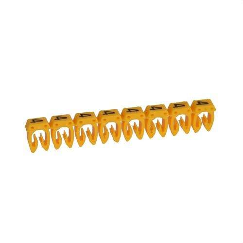 Kabelkennzeichnung CAB 3 - Ziffer 4 bis 2,5mm² mit der Referenz 038224 von der Marke LEGRAND