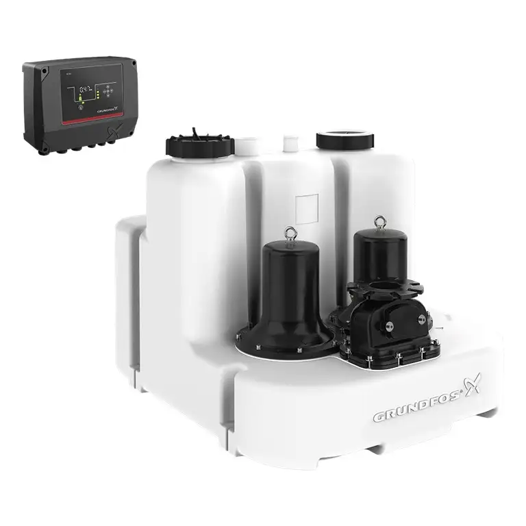 Doppel-Pumpen-Hebeanlage Grundfos Multilift MLD.32.3.2 mit der Referenz 97901112 von der Marke GRUNDFOS