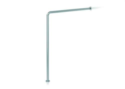 90º Stützstange Wand zu Boden Edelstahl satiniert mit der Referenz GW11 14 04 01 von der Marke GENWEC