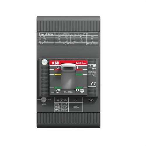 Leistungsschalter XT1N-160 3PAC R-160 65KA mit der Referenz 1SDA067418R1 von der Marke ABB