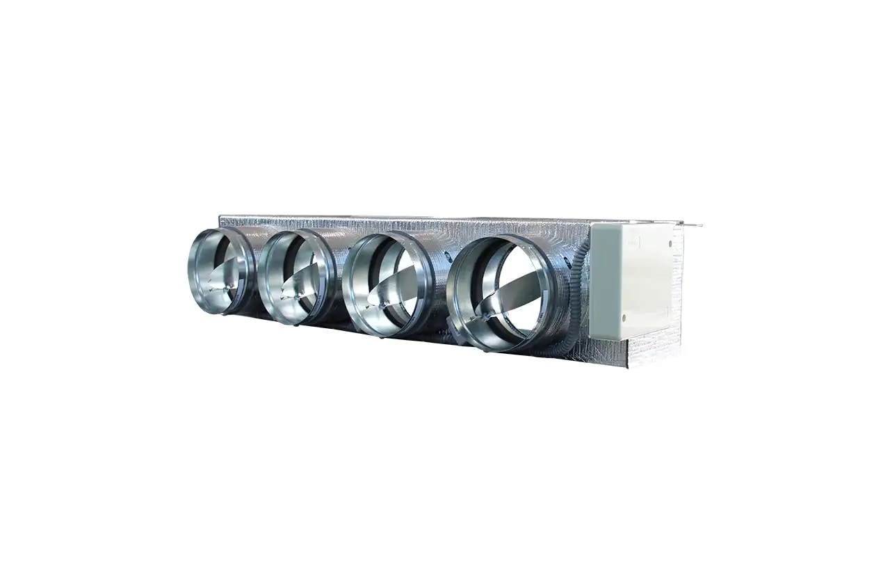 Motorisierter Plenum Airzone Easyzone 6.0 AZEZ6DAIBS07S4 für Daikin – 4 Ausgänge Ø200 mm (mittlere Kapazität) mit der Referenz AZEZ6DAIBS07S4 von der Marke AIRZONE