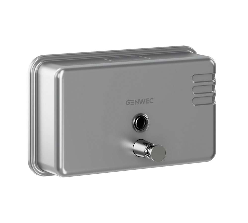 Horizontaler Seifenspender 1100ml Edelstahl 304 satiniert mit der Referenz GW04 02 04 01 von der Marke GENWEC