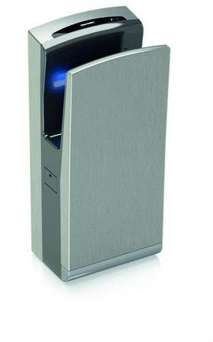 Automatischer Händetrockner Bladeflow 2 satiniertes Edelstahl (mit Bürsten) mit der Referenz GW01 18 04 01 von der Marke GENWEC
