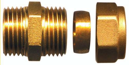 Gerader Messing-Steckverbinder 3/8"x12mm mit der Referenz TAP00022 von der Marke ATUSA