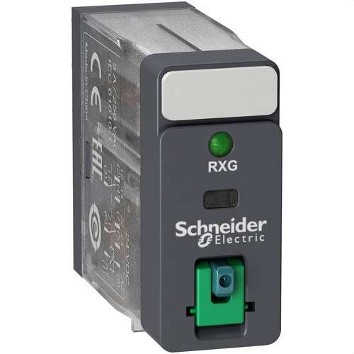 Relais 2 Wechsler 5A + Prüftaste + LED 24V DC mit der Referenz RXG22BD von der Marke SCHNEIDER ELECTRIC