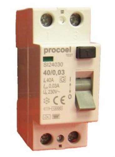 Superimmunisierter Differenzial 2P 40A 300mA mit der Referenz SI240300 von der Marke PROCOEL