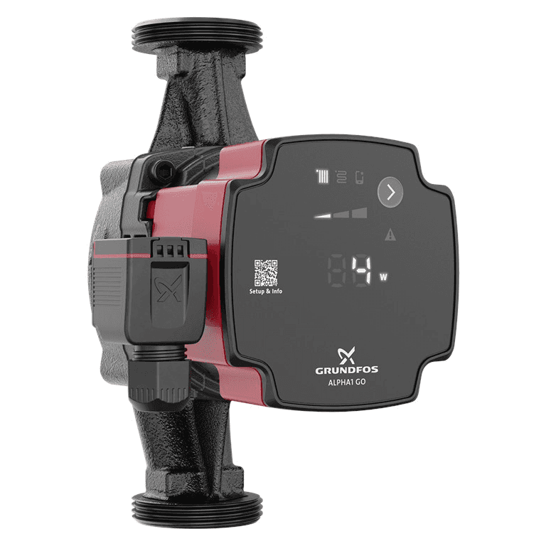 Grundfos ALPHA1 GO 25-40 180 Umwälzpumpe mit der Referenz 93074185 von der Marke GRUNDFOS
