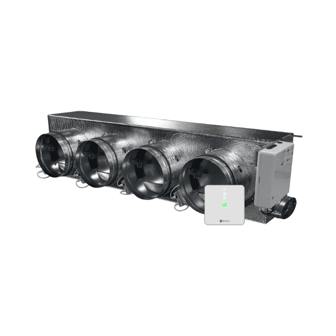 Motorisierte Plenum Airzone Easyzone 25 Wi-Fi Slim + VMC AZC25DAIST07M4 für Daikin – 4 Ausgänge Ø150 mm (mittlere Kapazität) mit der Referenz AZC25DAIST07M4 von der Marke AIRZONE