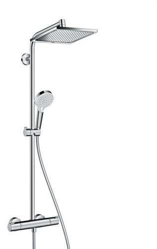 Duschset Crometta E Showerpipe 240 mit 1 Jet EcoSmart mit der Referenz 27281000 von der Marke HANSGROHE