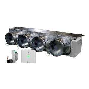 Motorisiertes Plenum Airzone Easyzone 25 Wi-Fi Medium AZC25HAIBS04M4 für Haier – 4 Ausgänge Ø200 mm (mittlere Kapazität) mit der Referenz AZC25HAIBS04M4 von der Marke AIRZONE