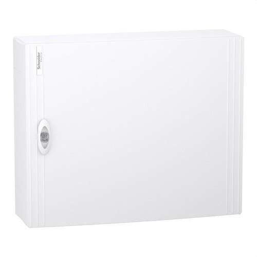 Oberflächenmodulargehäuse mit weißer Tür 2 Reihen 24 Module PrismaSeT XS mit der Referenz LVSXL224 von der Marke SCHNEIDER ELECTRIC