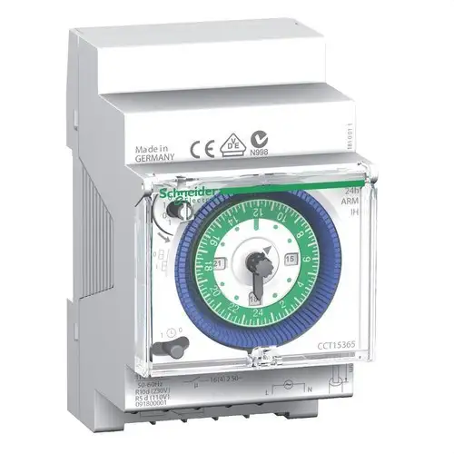 Analoger Zeitschaltuhr IH 24H mit 3 Modulen 150H 1C-16A mit der Referenz CCT15365 von der Marke SCHNEIDER ELECTRIC