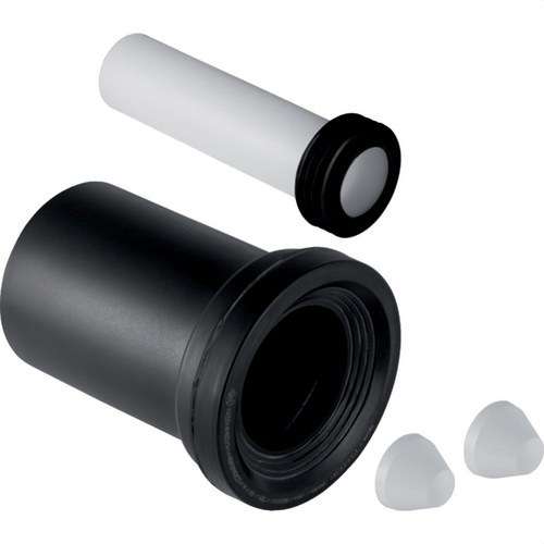 Geberit Anschlussset für Wand-WC Länge 18,5 cm - Mattchrom mit der Referenz 152.426.46.1 von der Marke GEBERIT