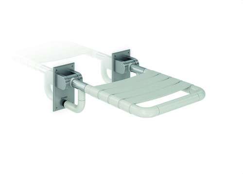 Klappsitz für Badezimmer und Duschen, Nylon-Finish mit Edelstahlbasis mit der Referenz GW11 38 09 00 von der Marke GENWEC