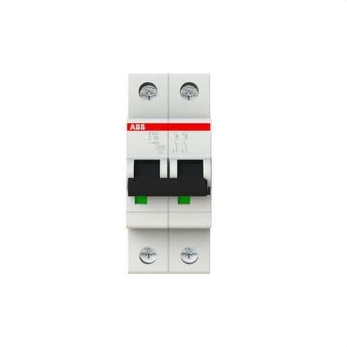 Leitungsschutzschalter S202-C10 2P 10A Charakteristik C 10kA mit der Referenz 2CDS252001R0104 von der Marke ABB