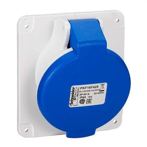 Eingelassene Schrägbasis 16A 2P+TT 200-250V IP44 mit der Referenz PKF16F425 von der Marke SCHNEIDER ELECTRIC