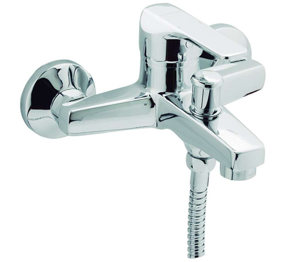 Einhebel-Badewannenarmatur mit K8-Set chrom mit der Referenz 60100 28 45 66 von der Marke GENEBRE