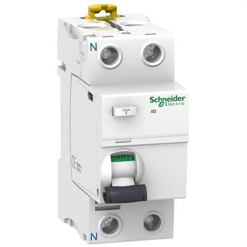 Differentialschalter Acti9 iID 2P 25A 30mA AC mit der Referenz A9R81225 von der Marke SCHNEIDER ELECTRIC