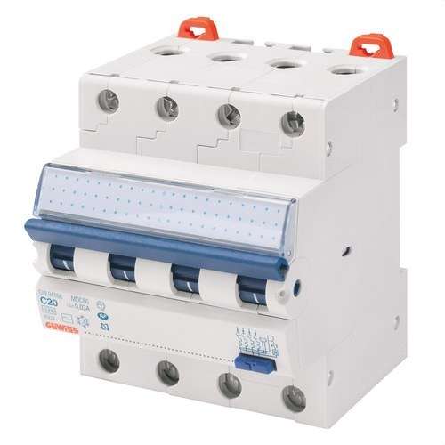 Kompakter FI/LS-Schalter MCD 4P 16A Klasse A 4 Module mit der Referenz GW94167 von der Marke GEWISS