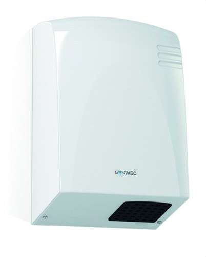 Elektronischer Sensor-Händetrockner Wecflow ABS weiß mit der Referenz GW01 14 01 00 von der Marke GENWEC