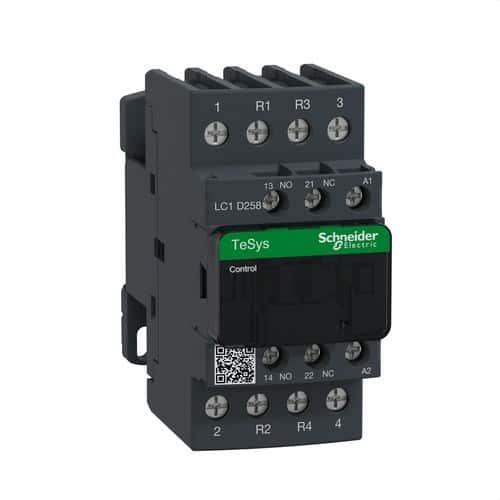Contactor 40A 1 NO/1 NC 48V 50-60HZ 2P with reference LC1D258E7 from the brand SCHNEIDER ELECTRIC