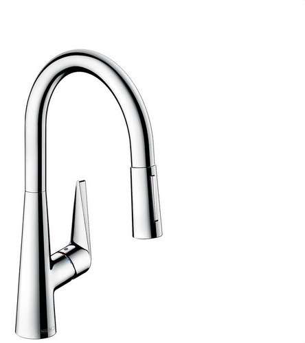 Einhebel-Küchenarmatur mit ausziehbarem Auslauf Talis M51 2Jet Chrom mit der Referenz 72813000 von der Marke HANSGROHE