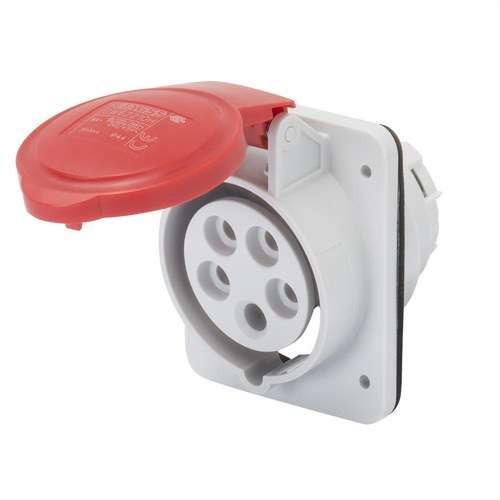 Feste Einbausteckdose 10º IP44 3P+T 16A 400V 6H mit der Referenz GW62209H von der Marke GEWISS