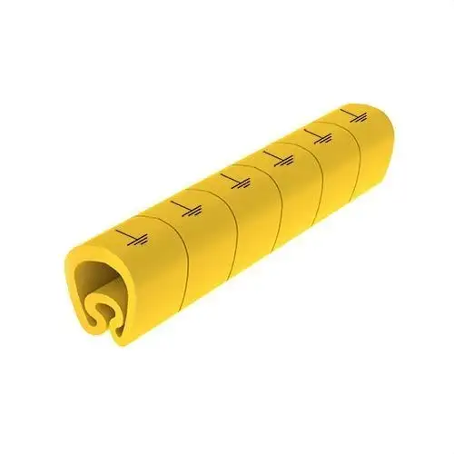Vorgeschnittene gelbe Markierer Ø18 PVC laminiert mit der Referenz 1813-tierr von der Marke UNEX