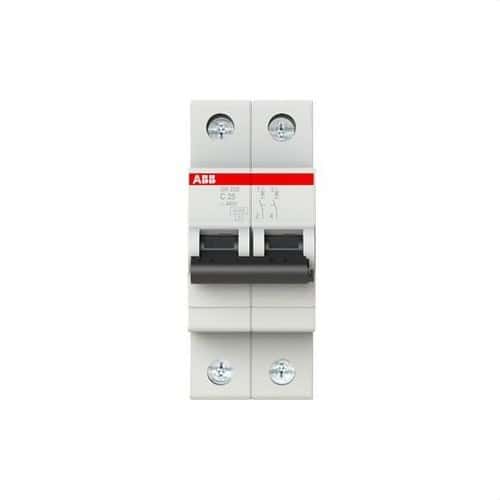 Leitungsschutzschalter SH202-C25 2P 25A Charakteristik C Charakteristik C 6kA mit der Referenz 2CDS212001R0254 von der Marke ABB