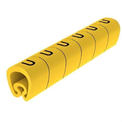 Vorgeschnittene gelbe Markierer Ø18 PVC-beschichtet mit der Referenz 1813-U von der Marke UNEX