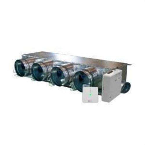 Motorisiertes Plenum Airzone Easyzone 25 Slim AZE25MELSL01M4 für Mitsubishi SEZ-M – 4 Auslässe Ø150 mm (niedriges Profil) mit der Referenz AZE25MELSL01M4 von der Marke AIRZONE