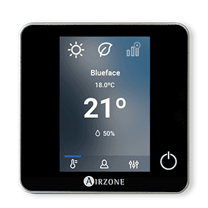 Kabelgebundener Thermostat Airzone Blueface Zero 32Z schwarz mit der Referenz AZDI6BLUEZEROCN von der Marke AIRZONE
