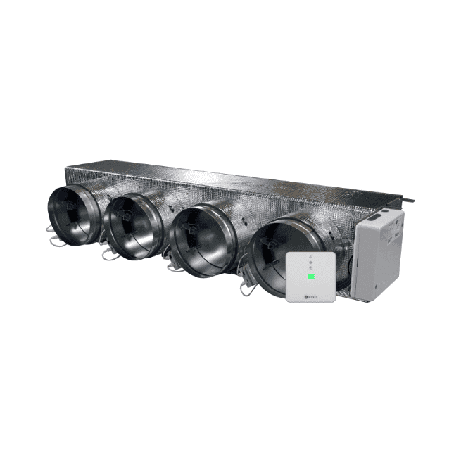 Motorisierte Plenum Airzone Easyzone 25 Wi-Fi Medium AZC25DAIBS07M4 für Daikin – 4 Ausgänge Ø200 mm (mittlere Kapazität) mit der Referenz AZC25DAIBS07M4 von der Marke AIRZONE