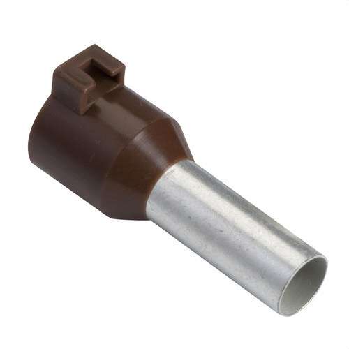 Kabelendhülse mit Drucketikettenhalter 10mm² braun mit der Referenz DZ5CA102 von der Marke SCHNEIDER ELECTRIC
