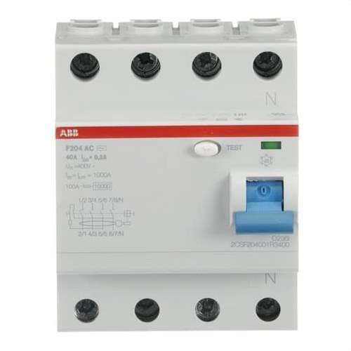Differential 4P 40A Klasse AC 300mA mit der Referenz 2CSF204001R3400 von der Marke ABB