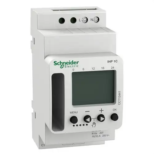 Programmierbarer digitaler Zeitschaltuhrschalter Acti 9 iID mit der Referenz CCT15441 von der Marke SCHNEIDER ELECTRIC