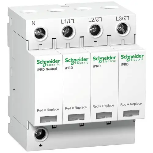 Überspannungsschutzgerät Typ 2 iPRD40 40KA 350V 3P+N mit der Referenz A9L40600 von der Marke SCHNEIDER ELECTRIC