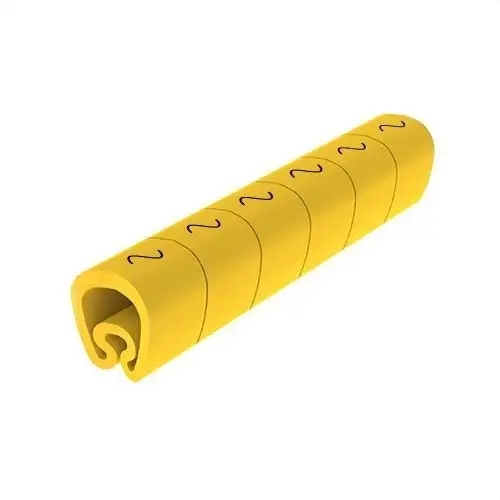 Vorgeschnittene gelbe Markierer Ø5 PVC-beschichtet mit der Referenz 1811-ALTER von der Marke UNEX