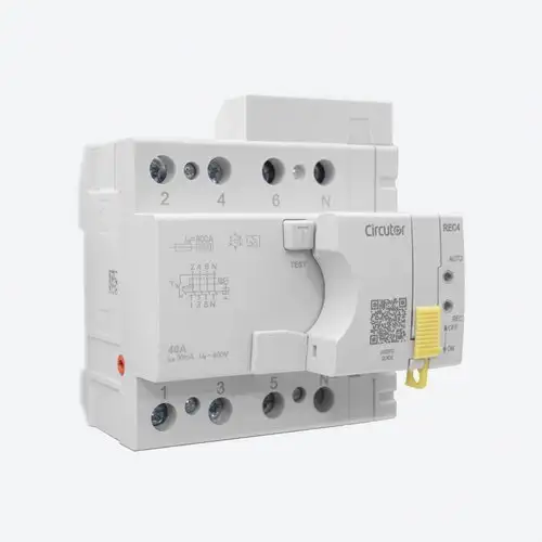 Automatischer Rückstellbarer Differenzialschalter REC4 4P 40A 30mA mit der Referenz P26F21. von der Marke CIRCUTOR