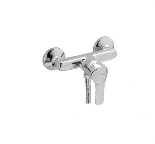 Einhebel-Duscharmatur mit Genebre K8 Set, Chrom mit der Referenz 60110 28 45 66 von der Marke GENEBRE