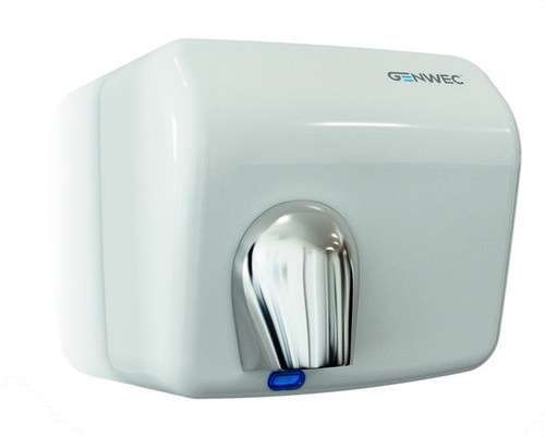 Elektronischer Sensor-Händetrockner Classicflow in weißem Stahl mit der Referenz GW01 25 03 00 von der Marke GENWEC