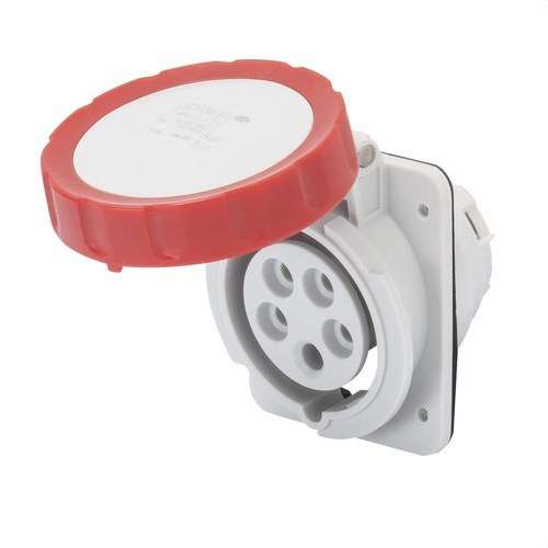 Feste Einbausteckdose 10º IP67 3P+N+T 32A 400V 6H mit der Referenz GW62243H von der Marke GEWISS