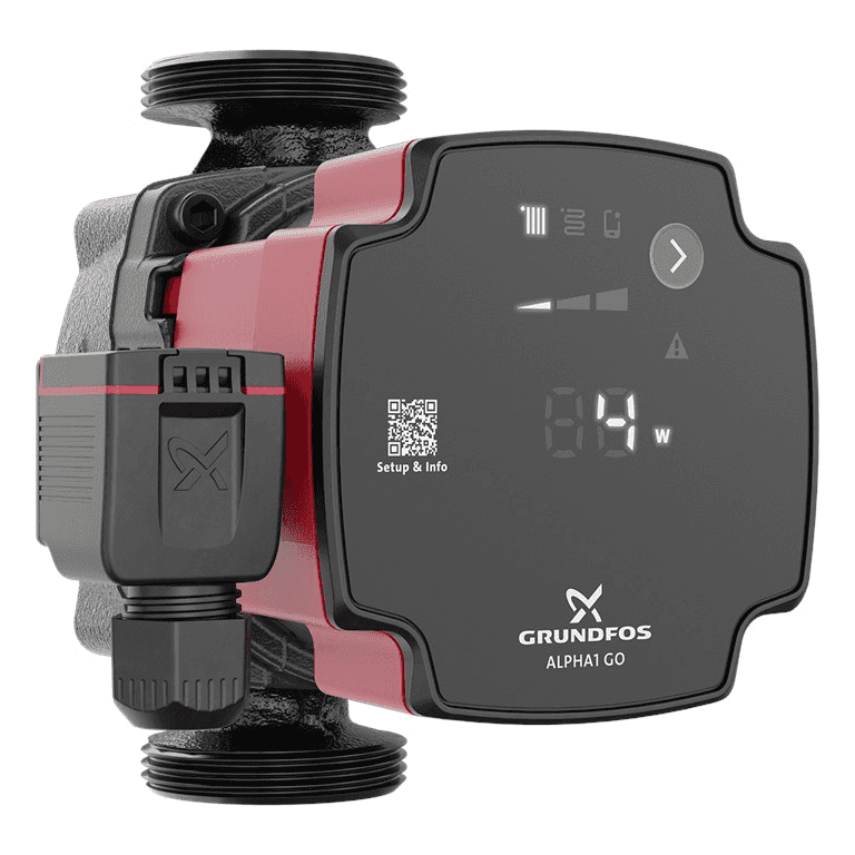 Grundfos ALPHA1 GO 25-80 130 Umwälzpumpe mit der Referenz 93074180 von der Marke GRUNDFOS