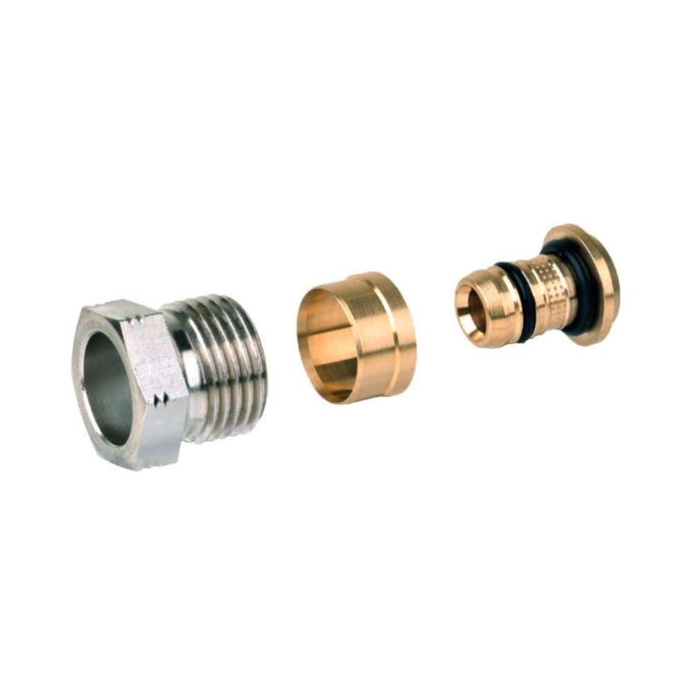 Fittings für Mehrschichtrohr/PE-X Durchmesser 16x2mm mit der Referenz FIG1/2M16X2 von der Marke RESIDEO
