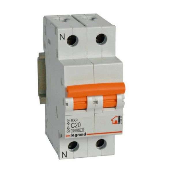 Magnetothermischer Schutzschalter RX³ - 1P+N - 230V~ - 20A - Charakteristik C mit der Referenz 419927 von der Marke LEGRAND