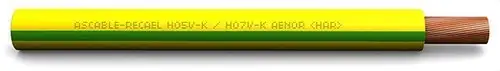 Kabel H07V-K CPR 10 gelb-grün - Rolle mit 100 Metern mit der Referenz 315620000363 von der Marke RECAEL