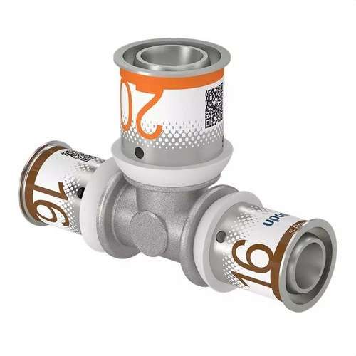Uponor S-Press PLUS reduzierter T-Stück 25x16x20 mit der Referenz 1070573 von der Marke UPONOR